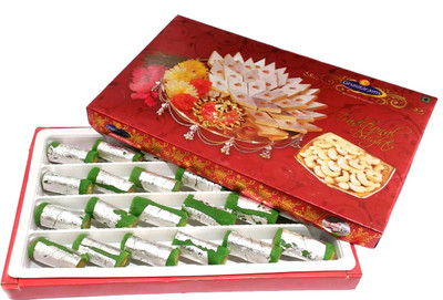 

Ghasitaram's Pure Fresh Kaju Pista Roll(400 g, Box)