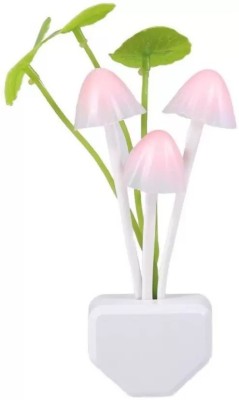 Shimon Environment Friendly Energy Efficient Colourful Mushroom LED Night Light Night Lamp  (7 cm, White) Night Lamp(7 cm, White)