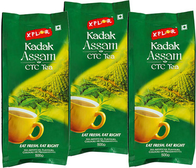 

XPLOR Kadak Assam CTC Tea (3 Packs of 500 gm Each) Tea(1.5 kg, Pouch)