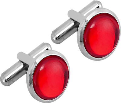 EXOTICA Fashions Metal Cufflink(Red)