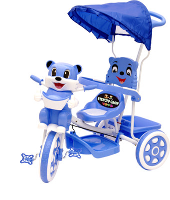 

Stepupp Grow BABY TRICYCLE FOR KIDS WITH FRONT OR BACK BASKET AND CANOPY AND PARENT HANDLE OR MUSICAL TRICYCLE BLUE COLOUR KIDS TRICYCLE RECOMMENDED TRICYCLE FOR BABY GIRL OR TRICYCLE FOR BABY BOY OR TRICYCLE FOR TODDLER GIRL OR TRICYCLE FOR TODDLER BOY R