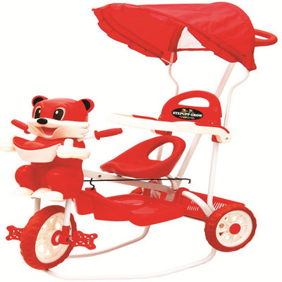 

Stepupp Grow BABY TRICYCLE FOR KIDS WITH FRONT OR BACK BASKET AND CANOPY AND PARENT HANDLE OR MUSICAL TRICYCLE RED COLOUR KIDS TRICYCLE RECOMMENDED TRICYCLE FOR BABY GIRL OR TRICYCLE FOR BABY BOY OR TRICYCLE FOR TODDLER GIRL OR TRICYCLE FOR TODDLER BOY RE