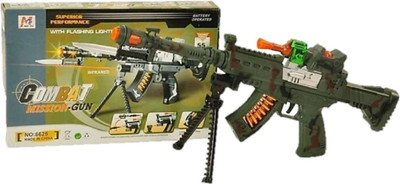 

Collectionmart COMBAT MISSION GUN 4 ARMY WITH FLASHING Lights & SOUND(Multicolor)