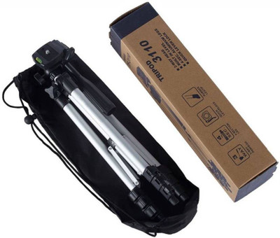 

SpadeAces Tripod 3110 Adjustable Portable Lightweight Camera Stand TK-0023 Tripod Kit(Black, Silver, Supports Up to 1500 g)