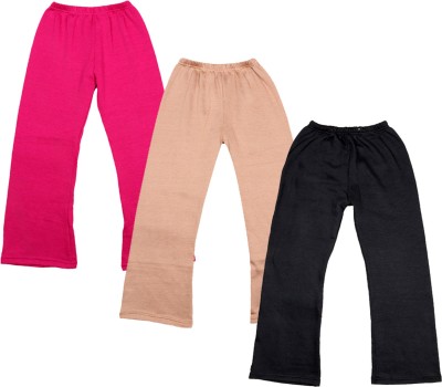 IndiWeaves Relaxed Girls Black, Pink, Beige Trousers