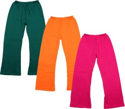 IndiWeaves Relaxed Girls Dark Green, Pink, Orange Trousers