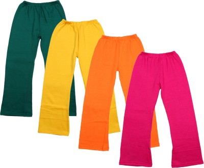 IndiWeaves Relaxed Girls Dark Green, Pink, Orange, Yellow Trousers