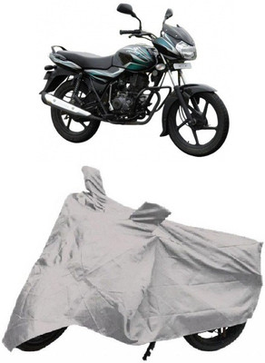 Utkarsh Two Wheeler Cover for Bajaj(Discover 100 DTS-i, Silver)
