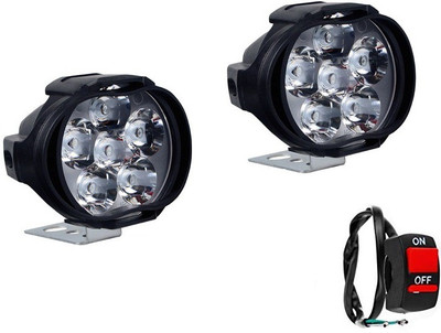 P A SILONFOG11 Fog Lamp Motorbike LED for Royal Enfield (15 V, 35 W)(Universal For Bike, Pack of 3)
