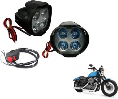 MOCKHE 4LED-SLN-247 Headlight Motorbike LED for Harley Davidson (12 V, 35 W)(XL 1200, Pack of 3)