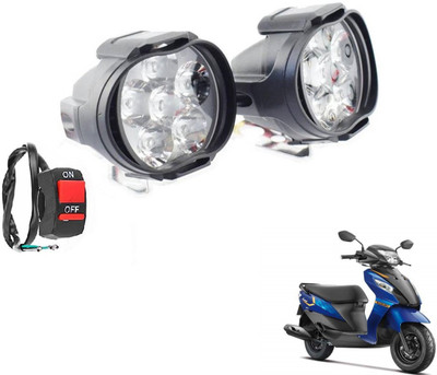 MOCKHE 6LED-SLNG-141 Fog Lamp Motorbike LED for Suzuki (12 V, 35 W)(Lets, Pack of 3)
