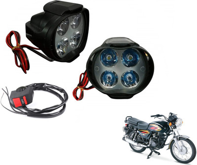 MOCKHE 4LED-SLN-147 Headlight Motorbike LED for TVS (12 V, 35 W)(MAX4R, Pack of 3)