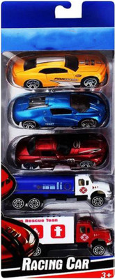 

R.V ENTERPRISES SET OF FIVE WONDER WHEEL PUSH CAR FOR KIDS(Multicolor)