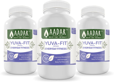 

AADAR YUVA-FIT â Natural Weight Loss for Women and Men, 120 Capsules (Pack of 3)(360 No)