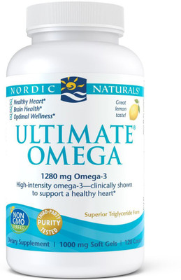 

Nordic Naturals Ultimate Omega, Lemon, 1000 mg, 120 Soft Gels(120 No)