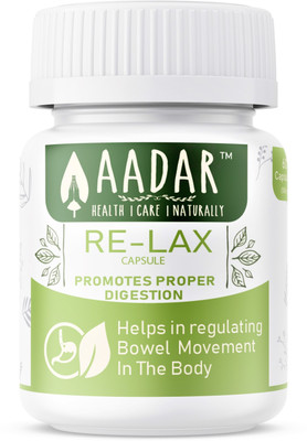 

AADAR Re-LAX – for Constipation Relief, Acidity and Gastric Problems – 60 Capsules(60 No)