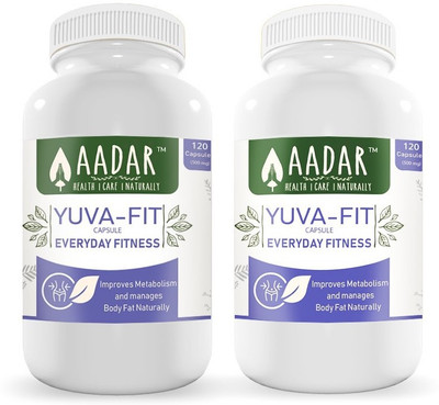 

AADAR YUVA-FIT – Weight Loss and Metabolism Boost, 120 Capsules (Pack of 2)(240 No)