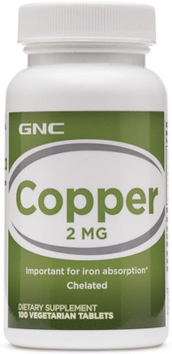 

GNC Copper 2 MG 100 Vegetarian Tablets(100 No)