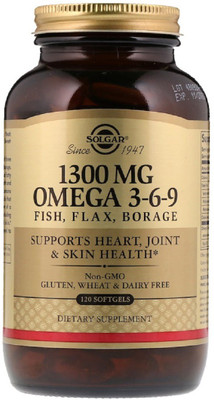 

Solgar Omega 3-6-9, 1300 mg, 120 Softgels(120 No)