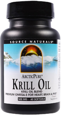 

Source Naturals Arctic Pure, Krill Oil, 500 mg, 60 Softgels(60 No)