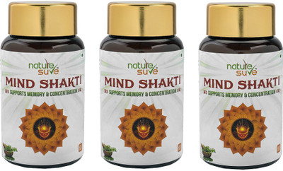 

Nature Sure Mind Shakti Tablets with Natural Herbs-3 Packs (3 x 60 Tablets)(180 No)