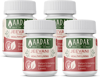 

AADAR JEEVANI – Natural Diabetes Control and Body Detox, 60 Capsules (Pack of 4)(240 No)