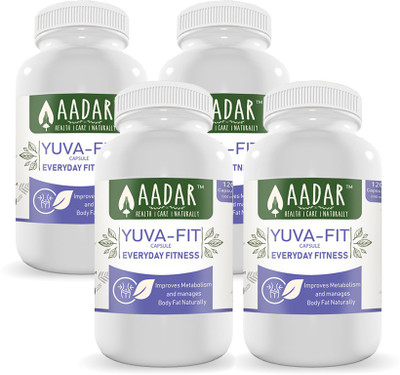 

AADAR YUVA-FIT â Natural Fat Burn and Metabolism Boost, 120 Capsules (Pack of 4)(480 No)