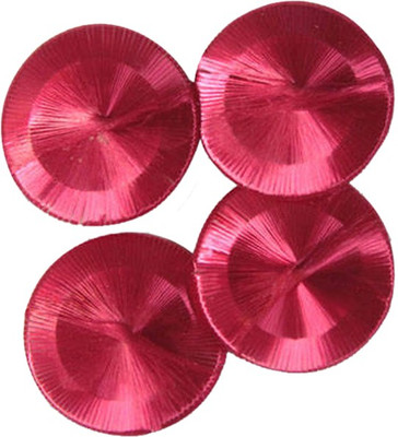 

Embroiderymaterial Wrapped Art Silk Thread Beads (Raspberry, 50 Pieces)