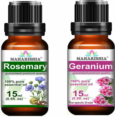 

Maharishia Essentials Rosemary And Geranium Multipurpose Oil Combo of 15 ml each(15 ml)