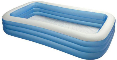 

TULLY I Swim Center Family Inflatable Pool, 6 years 120x72x22 inches (Blue)(Blue)