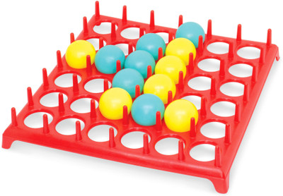 

Ratnas CHALLENGING BOUNCE AND WIN 3 IN 1 GAME.(BOUNCING PLOT 4,PATTERN MAKER & TIC TAC TOE) Board Game