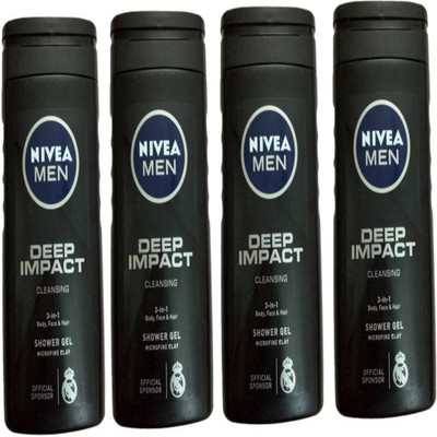 

Nivea DEEP IMPACT SHOWER GEL PACK OF 4(1000 ml, Pack of 4)