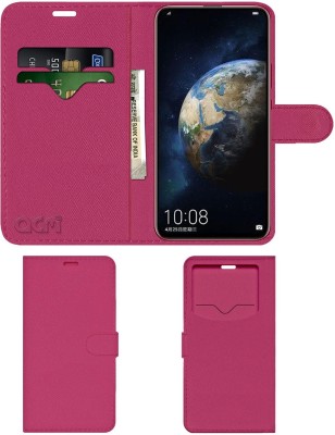 ACM Flip Cover for Honor Magic 2(Pink, Cases with Holder, Pack of: 1)