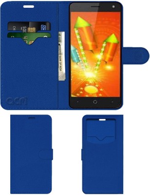 ACM Flip Cover for Micromax Bharat 4 Diwali Edition(Blue, Cases with Holder, Pack of: 1)