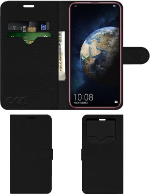 ACM Flip Cover for Honor Magic 2(Black, Cases with Holder, Pack of: 1)