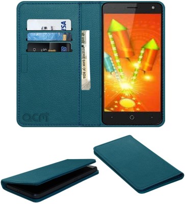 ACM Flip Cover for Micromax Bharat 4 Diwali Edition(Blue, Cases with Holder, Pack of: 1)