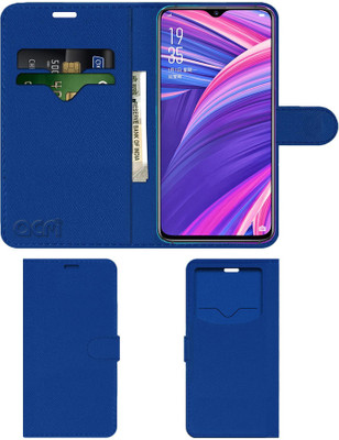 ACM Flip Cover for Oppo R17 Pro(Blue, Cases with Holder, Pack of: 1)