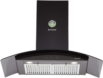 

Faber Hood Feel Plus 3D T2S2 BK TC LTW 90 Wall Mounted Chimney(Black 1095 CMH)
