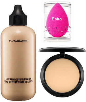 

eska Sponge Puff ,Mac Face And Body Foundation,Compact(Set of 3)