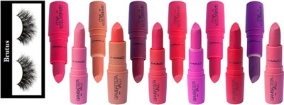 

BRUTUS Eyelashes, Mac Giambattista Valli Matte Finish Lipstick (Pack of 12)(Set of 13)