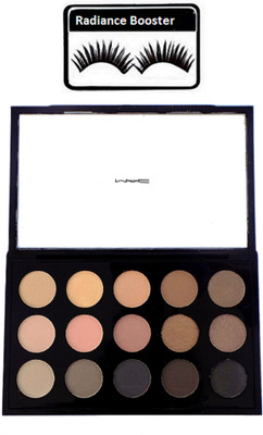 

RADIANCE BOOSTER Eyelashes & Mac 15 Shades Eye Shadow Palette(Set of 2)