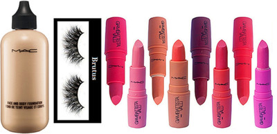 

BRUTUS Eyelashes, Mac Face And Body Foundation, Giambattista Valli Matte Finish Lipstick (Pack of 8)(Set of 10)