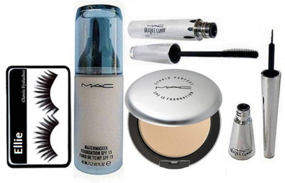 

ellie Eyelashes, Match Master Foundation,Brooke Candy Eyeliner,Mascara,Studio Perfact Compact(set of 5)(Set of 5)