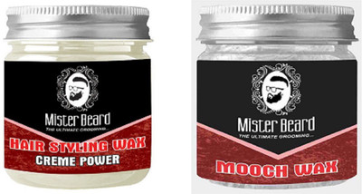 

MISTER BEARD SKIN WHITENING CREAM 100GM WITH MOOCH WAX 100GM(Set of 2)