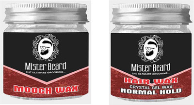 

MISTER BEARD NORMAL HOLD WAX 100GM WITH MOOCH WAX 100GM(Set of 2)