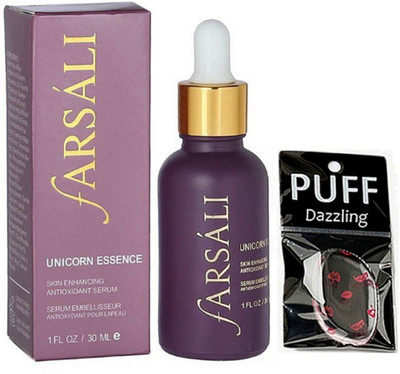 

dazzling Silicon puff with Farsali Unicorn Essence Antioxidant Serum (Set of 2)(Set of 2)