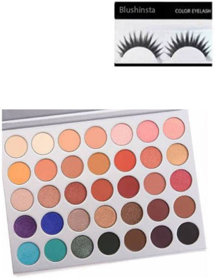 

blushinsta jaclyn morphe eyeshadow palette, eyelashes(Set of 2)