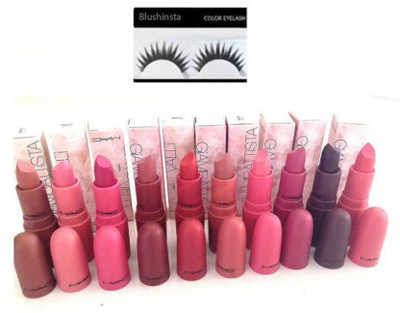

blushinsta combo kit of giambattista lipstick eyelashes (Set of 11)(Set of 9)