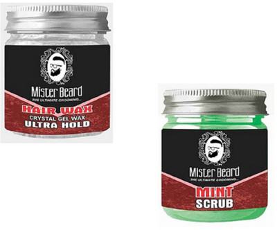 

MISTER BEARD ULTRA HOLD WAX 100GM WITH MINT SCRUB 100GM(Set of 2)