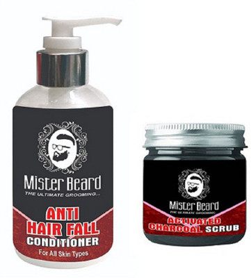 

MISTER BEARD ANTI HAIR FALL CONDTIONER WITH CHARCOAL SCRUB 100GM(Set of 2)